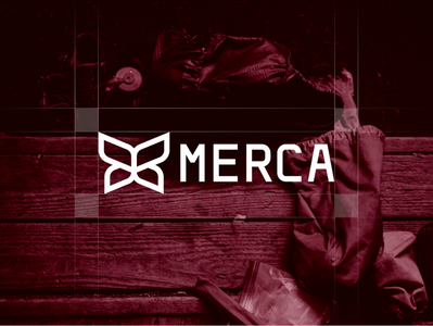 Merca - Logo Design branding bug butterfly design free hike icon identity logo minimalist modern mountain nature outdoor simple sport