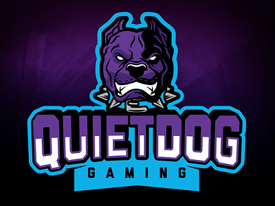 Quietdog Gaming branding design esports esports mascot gaming illustration illustrator logo mascot vector