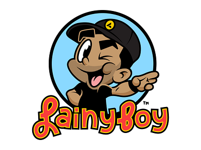 Lainy Boy Mascot | Coach Lain apparel character characterdesign design illustration illustrator mascot music logo parody t shirt design vector