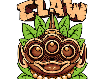 The Claw Totem apparel character design design illustration illustrator polynesian tiki toy story vector