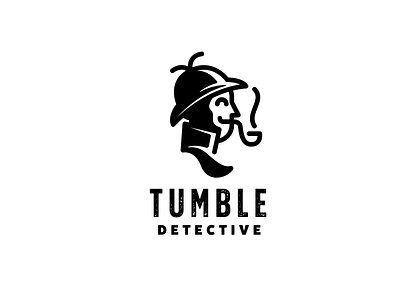 Tumble Detective™ Brand Mark brand mark branding design detective illustration illustrator lineart mascot simple vector
