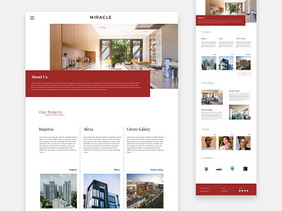 Miracle - Real Estate Website