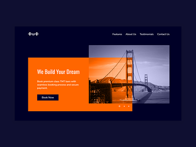 Landing Page - Bridge TMT adobe xd adobexd home services homepage landing page landing page design minimalistic ui web design website website design whitespace