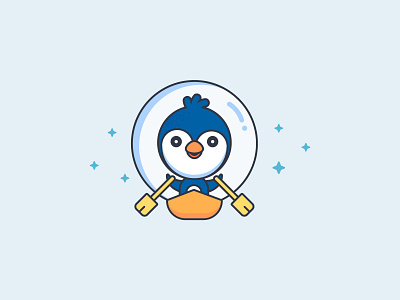 Penguin Icon animal flat illustration icon illustration logo design outlined icon penguin penguin logo
