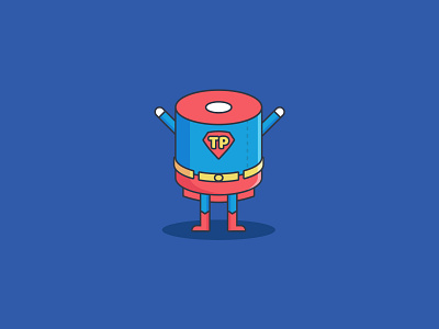 The Hero comic hero hero icon superman icon toilet paper roll