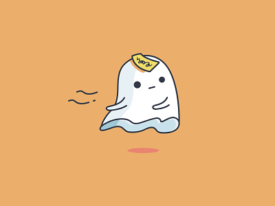 Little Ghost charm cute character flat illustration ghost illustration mascot design