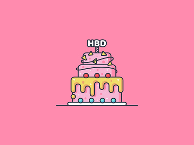 Happy Birthday birthday icon cake icon flat illustration happy birthday icon illustration
