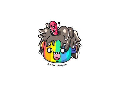 Rainbow Man branding character design design doodles doodling flat illustration illustration instagram logo outline