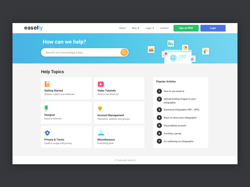 Support Page UI  by Moon Hui Lee on Dribbble