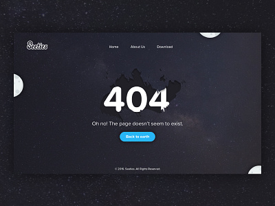 Error 404 Page 404 ui dark design error design galaxy landing page ui design web landing