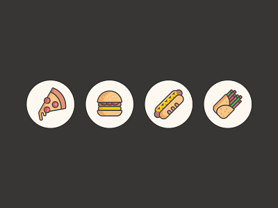 Fast Food Icon Design