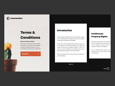 Terms And Conditions card ui dailyui dark theme ui terms and conditions ui web ui