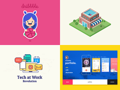 #Top4Shots flat illustration ui ux vector web ui