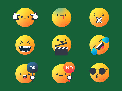 Emoji Set emoji emojis illustration sticker design telegram stickers