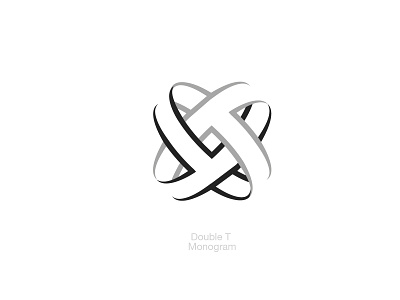 Double T monogram logo monogram t