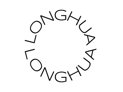 Longhua district logo proposal branding circle design logo new typography 标志 设计