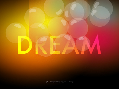 梦/dream-30days poster challenge #day4