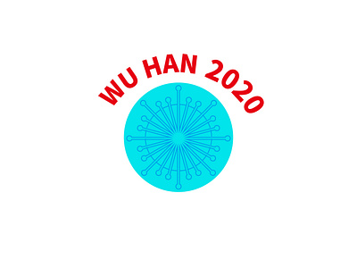 WU HAN 2020-logo for fighting New coronavirus