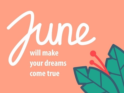 June Will Make illustration vector