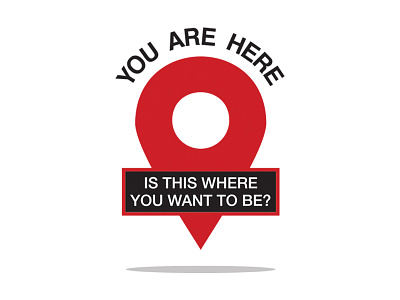 You Are Here design illustration vector
