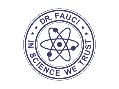 DR. FAUCI - In Science We Trust design illustration logo vector