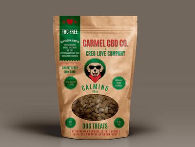 Carmel CBD Company / CRE8 Love Dog Treats branding design illustration packaging packaging design