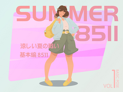 Summer vol1 涼しい夏の戦い branding design illustration training vector