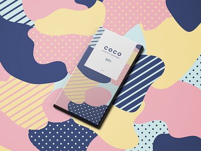 Coco Chocolate 1 adobe branding branding design design logo packaging pastel vector