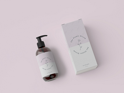 The Flower Dream Shampoo adobe branding branding design design graphic design logo packaging pastel pastel color vector