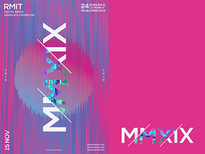 MMXIX adobe branding branding design colorful design graphic design poster typography