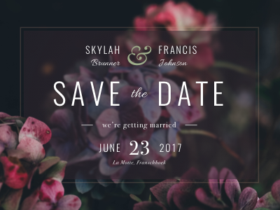 Save The Date