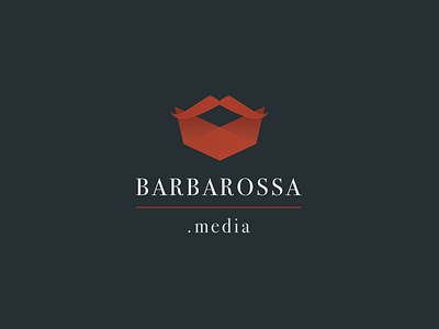 Barbarossa barbarossa beard bodoni design digital logo media red