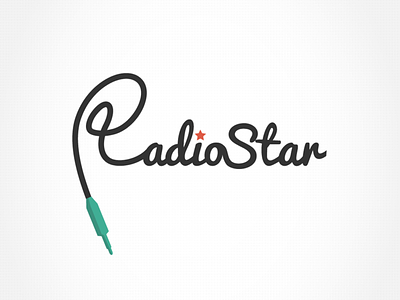 Radio Star amp audio jack design digital jack logo radio radio star star