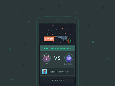 Android Game App android app characters game illustration modal monsters vector