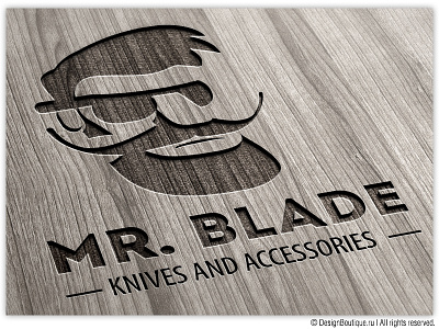 Mr. Blade blade character drawing emotions face identity illustration illustrator logo sketch vector