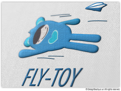 Fly Toy blue character drawing emotions face fly identity illustration illustrator logo sketch vector