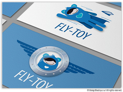 Fly Toy blue character drawing emotions face fly identity illustration illustrator logo sketch vector
