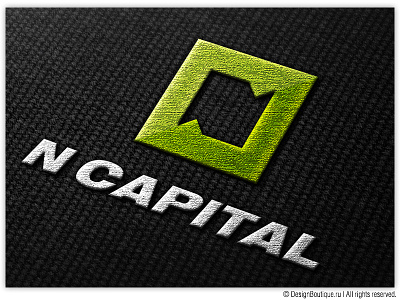 N Capital capital drawing green icon identity illustrator light logo ncapital shining vector