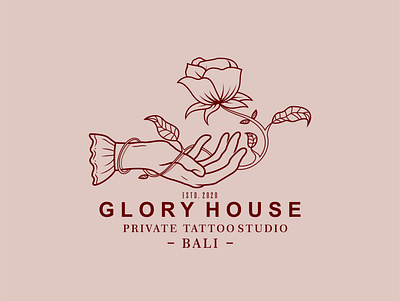 GLORY HOUSE branding design designer illustration logo mascot mascot design sketch typography vector
