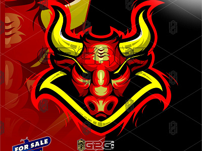 ANGRY BULL design designer esport esport logo illustration lettering logo mascot mascot design mascotlogo sketch typography vector