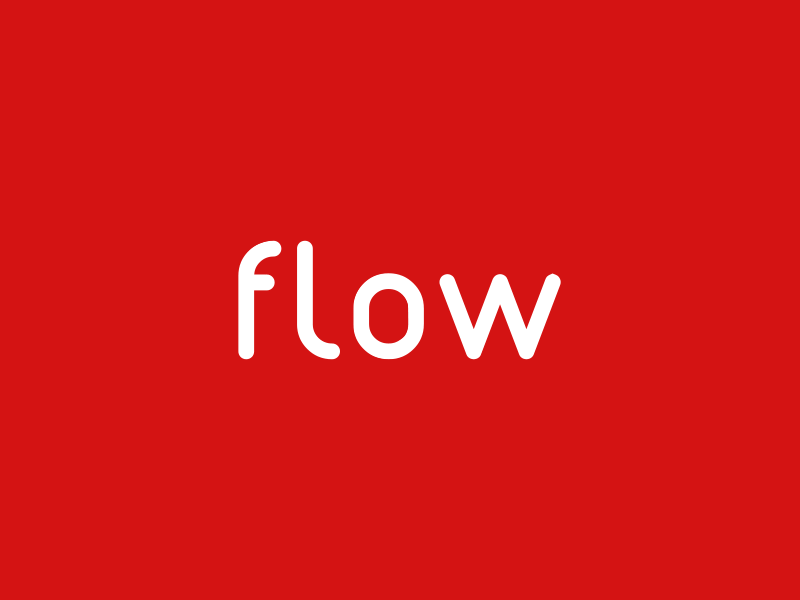 Flow Typo Animation after effects animation brand creative design flow gif red text typography white