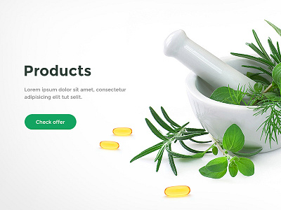 Modern Shop Webdesign design green herb herbal home page landing medic medicine shop tea web design webdesign