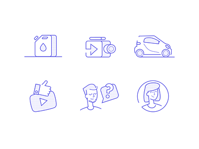 Automotive - Social Media Icon Set