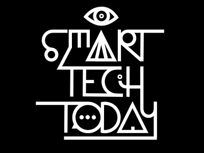 Smart Tech Today branding design logo tech typography vector