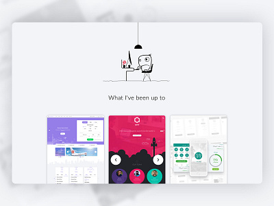 My Portfolio character design develop folio minimal portfolio ui ux website