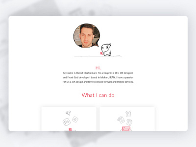 My Portfolio character design develop folio minimal portfolio ui ux website