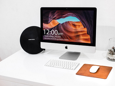 Free iMac Mockup PSD Template free mock up