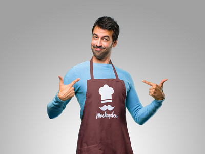 Download Person Wearing Apron Mockup Psd Template By Mockup Den On Dribbble