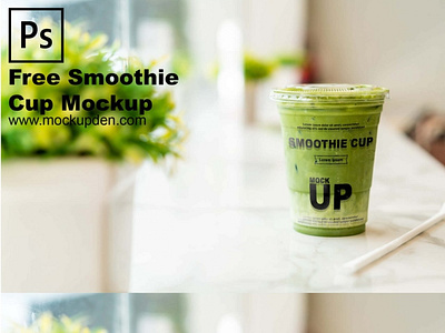 Free Smoothie Cup Mockup PSD Template