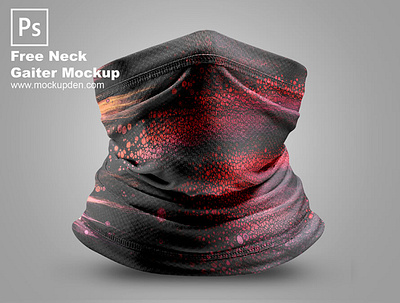 Free Neck Gaiter Mockup PSD Template design mock up mockup psd